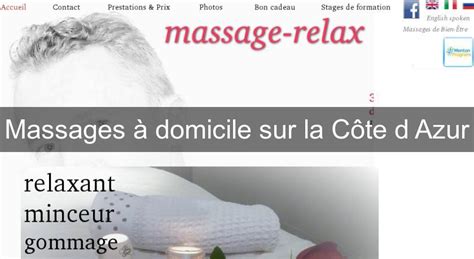 Massages à Domicile Sur La Côte Dazur Massage Relaxation
