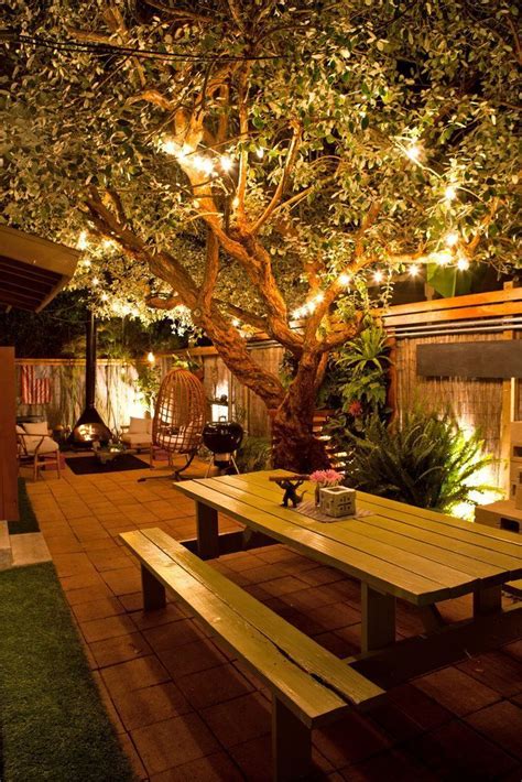 Thankfully, you won't need to call an electrician. 12 Inspiring Backyard Lighting Ideas | Backyard, Backyard ...