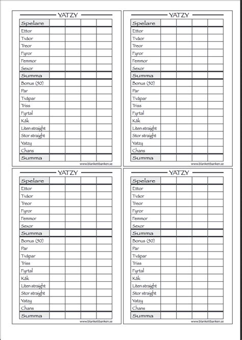 Kniffelblock zum ausdrucken pdf free by letnirecva issuu 15 kniffelzettel ausdrucken losgringosdr 13 yatzy vorlage zum kniffel extrem vorlage zum. Yatzy Ausdrucken