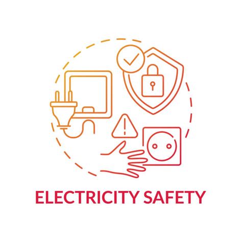 Electrical Safety Drawings Illustrations Royalty Free Vector Graphics