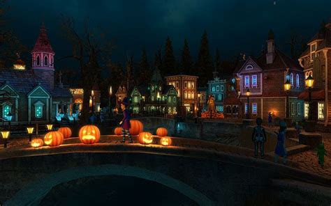 Halloween Village 3d Screensaver Download Animated 3d Screensaver