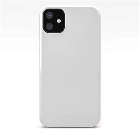 Plain White Simple Solid Color All Over Print Iphone Case Minimalist