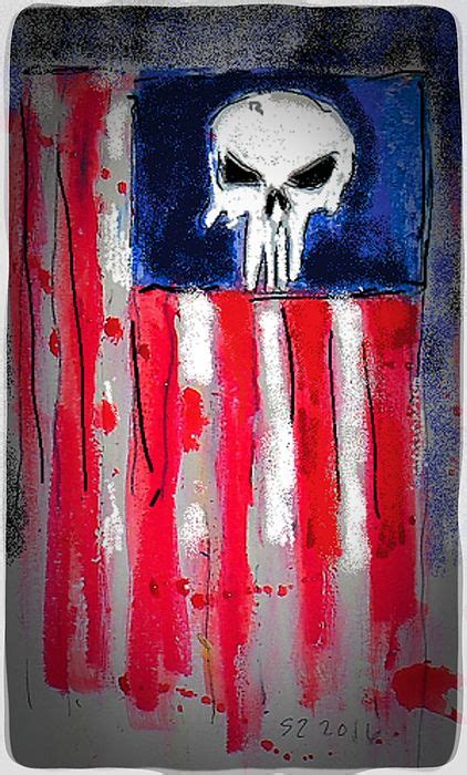 Punisher Flag By Samuel Zylstra Punisher Flag Art