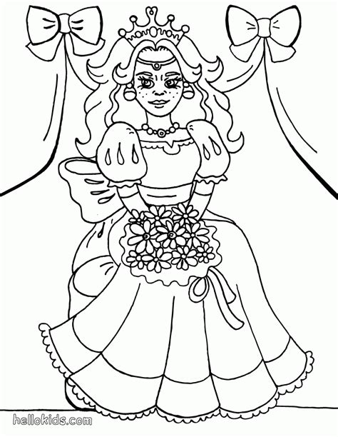 Flower Princess Coloring Pages Coloring Home