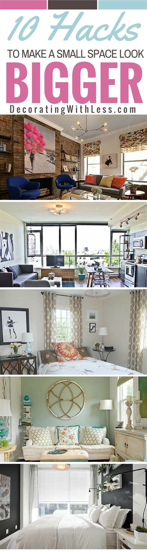 Get modern home design & decor ideas from our front & main blog. 10 Hacks to Make a Small Space Look Bigger - There are ...