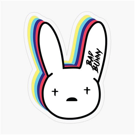 Bad Bunny Logo Sticker By Danielardzg Bunny Logo Bunny Wallpaper