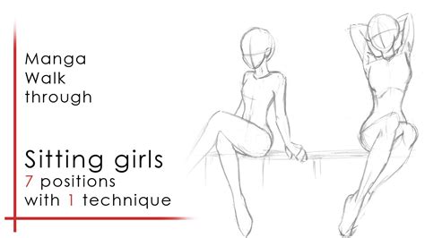 Agamerdraws Manga Girls Sitting 7 Ways Youtube