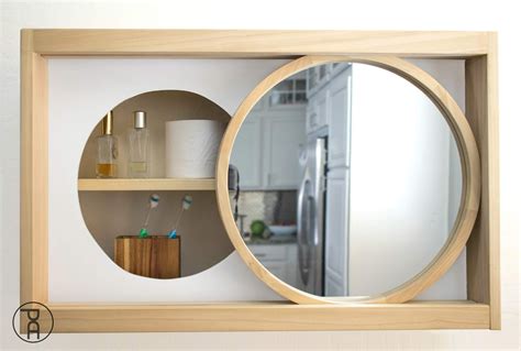 Our medicine cabinet showcases gorgeous mirror paneling that pair seamlessly with clean, straight lines for a luxurious modern look. How to Build a Round Mirror Wall Cabinet | Pneumatic Addict