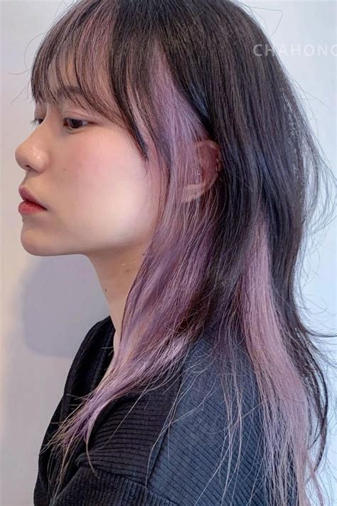45 Korean Secret Two Tone Hair Color Hidden Hair Color Ideas In 2022