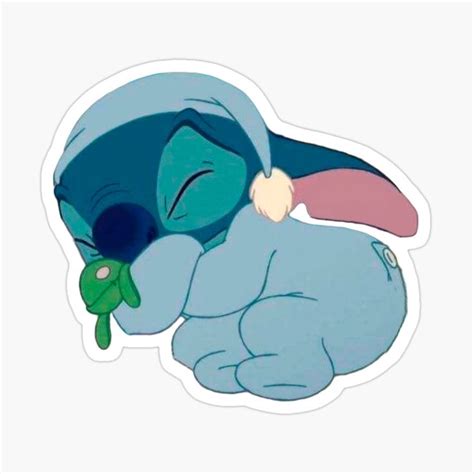 Stitch Sleeping Sticker By Samsar In 2021 Disney Painting Disney