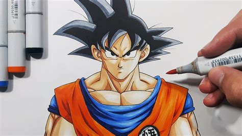 How To Draw Goku In A Few Quick Steps Easy Drawing Tutorials