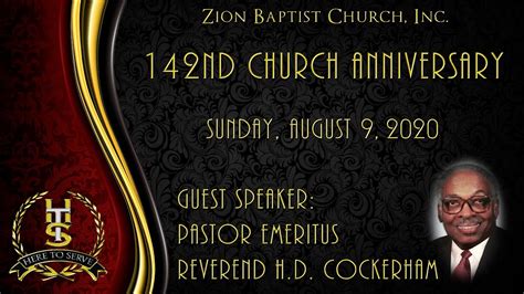 142nd Church Anniversary August 9 2020 God Is And God Will