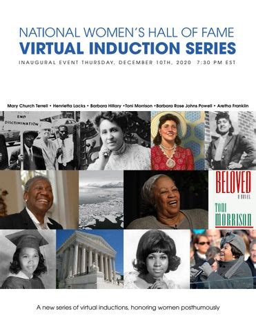 National Women S Hall Of Fame Virtual Induction Series Inaugural Event