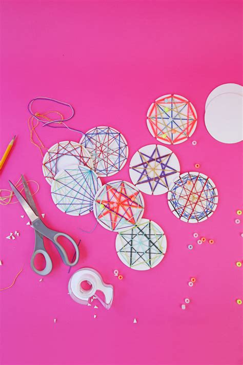 How To Make String Art Stars With Coasters Babble Dabble Do