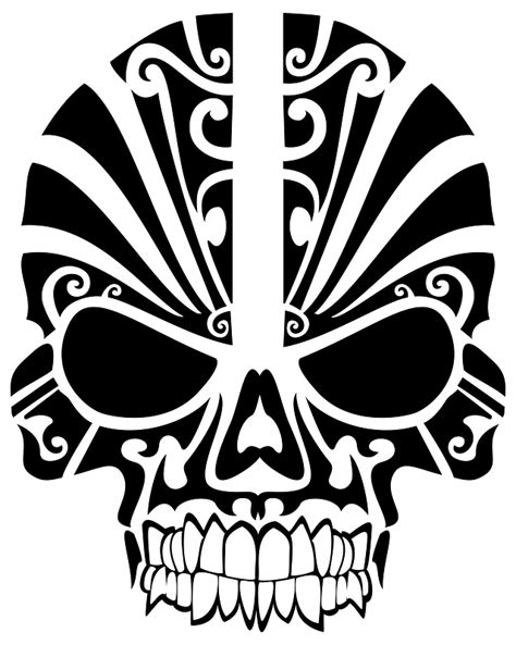 Tribal Skull Stencil Clipart Free Download Transparent Png Creazilla