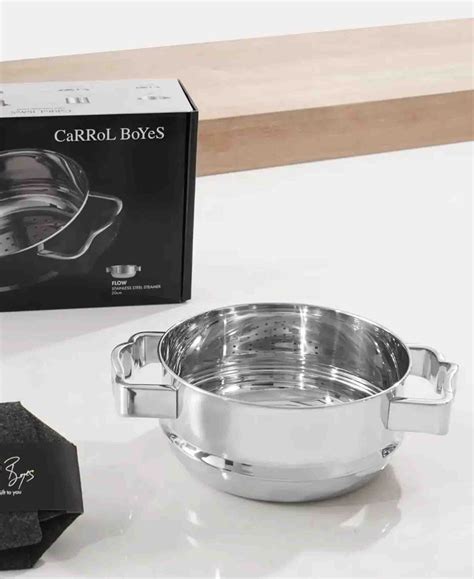 Carrol Boyes Flow 20cm Steamer Silver The Culinarium