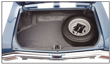 Chevelle Trunk Mat Kits Crosshatch Blackgray Fits 1966 Chevelle