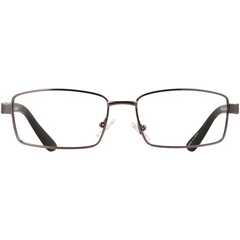 m readers men s reed 2 00 rectangle reading glasses with case dark gunmetal