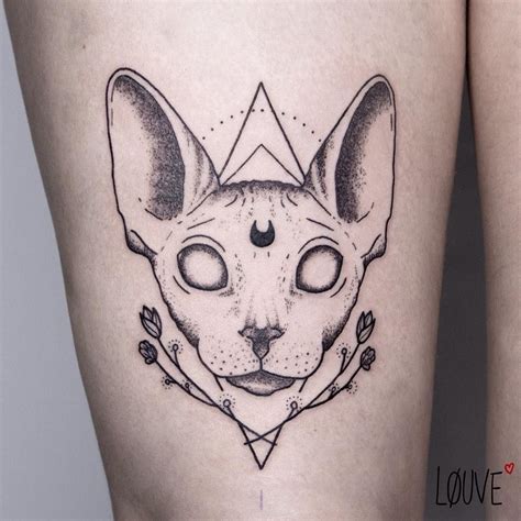 Cat Sphinx Tattoo Cat Tattoo Sphinx Tattoo Cat And Dog Tattoo