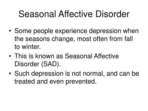 Ppt Seasonal Affective Disorder Sad Powerpoint Presentation Free