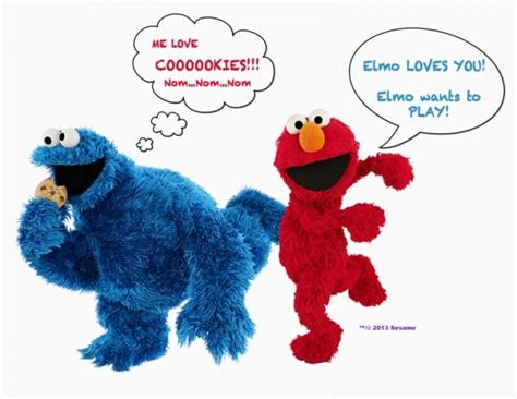 Elmo And Cookie Monster Quotes Quotesgram