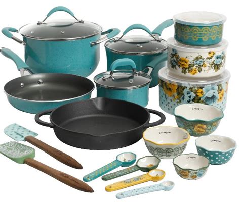 The Pioneer Woman Frontier Speckle 24 Piece Cookware And Food Storage