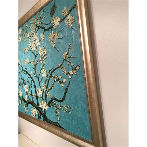 Vincent Van Gogh Hand Painted Framed Canvas Art Branches Of An Almond Tree In Blossom Aptdeco
