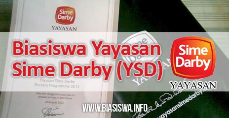 Yayasan sime darby undergraduate scholarship programme (local) yayasan sime darby invites qualified students who are in the first year and students who will commence their undergraduate programme in september 2017 to apply for education sponsorship to pursue undergraduate studies at recognised malaysian academic institutions approved by ysd. Biasiswa Yayasan Sime Darby (YSD) 2018