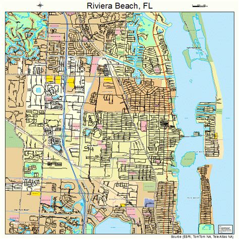 Riviera Beach Florida Street Map 1260975