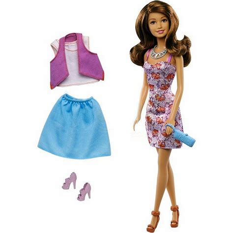 Barbie Doll Teresa Brunette Fashion Creations Blitz T Set Walmart