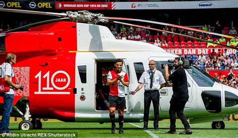 New Feyenoord Signings Arrive In Style By Helicopter As Club Celebrates