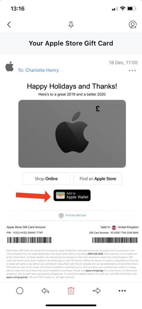Then use it to pay for apple products, accessories, apps buy apple gift card. How to Add an Apple Gift Card to Wallet in iOS 13 - The Mac Observer