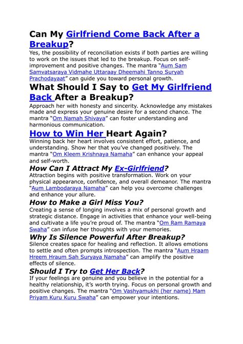 ppt how to get your girlfriend back after a breakup indian guru ji 1 powerpoint