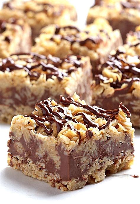 Press the mixture into a foil lined loaf pan and top with sliced almonds…. No Bake Chocolate Oatmeal Bars | Recipe | Baking recipes ...