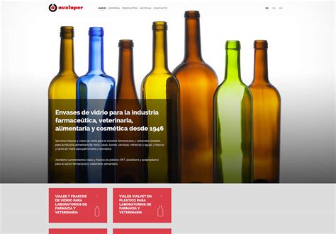 La Teva Web Diseño Web Para Auxlaper Empresa De Envases