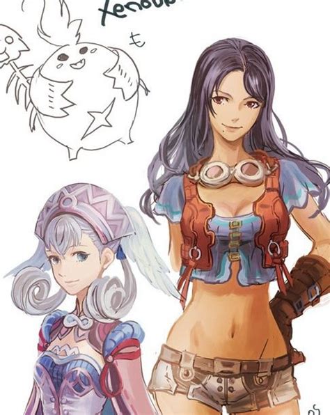 Sharla Melia And Riki Xenoblade Chronicles Xenoblade Chronicles Wii Female Engineer