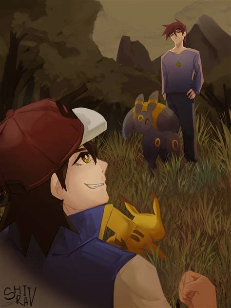 Satoshi And Shigeru Pokemon By Llahl On Deviantart