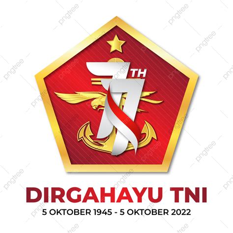 Logo Resmi Hut Tni Ke 77 Png Vector Psd And Clipart With Transparent