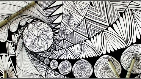 Zentangle Doodle Art Easy Patterns