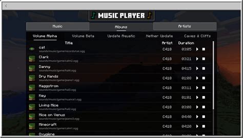 Music Player Minecraft Addon
