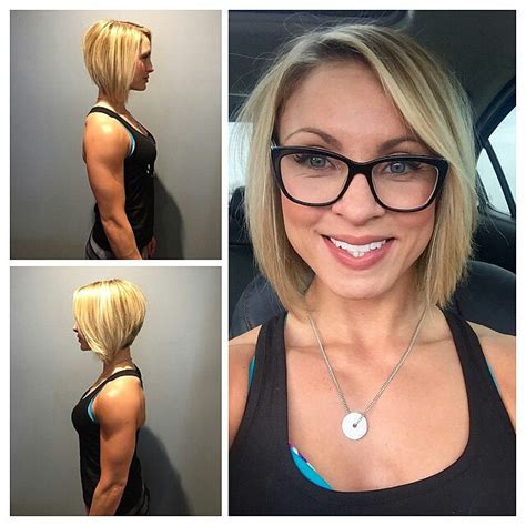 Cute Short Blonde Bob Haircut With Glasses For Square Face Shapes