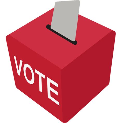 Ballot box with ballot emoji clipart. Free download ...