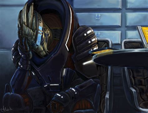Andromeda Unwelcome News By Efleck On Deviantart Mass Effect Garrus