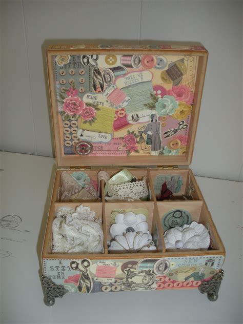 Altered Tea Box Tea Box Mixed Media Collage Bottle Crafts Alters