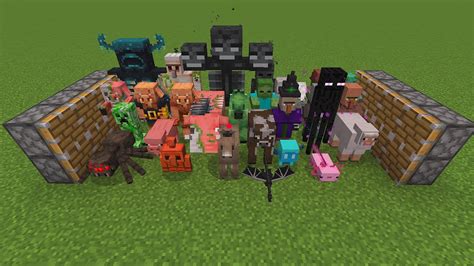 All Mobs Minecraft Combined Youtube