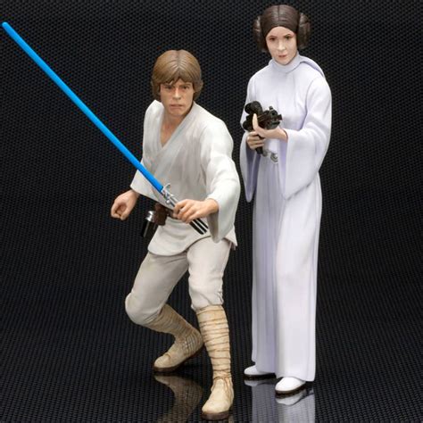 Star Wars Luke Skywalker And Princess Leia Artfx Statue