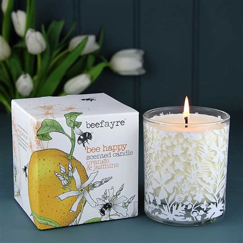 Bee Happy Large Candle Ts Inspired By Nature Candles Large