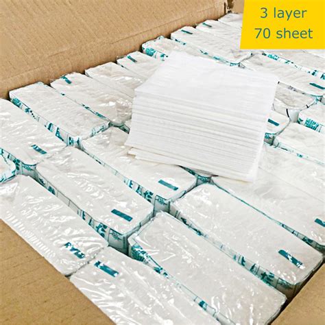 Factory Oem Printed Advertising Poly Bag Soft Pack Face Tissue Face Paper Towel Facial Tissue