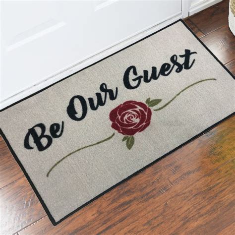 Be Our Guest Novelty Doormat 2 X 3 Floormatshop Commercial