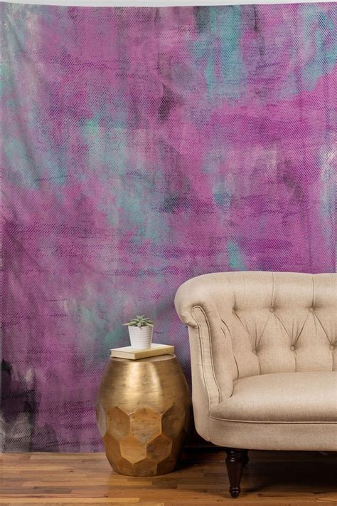 Make Your Wall The Color Of The Year Purple Paint Tapestry Painting